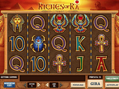 Riches Of Ra pokie screen 1