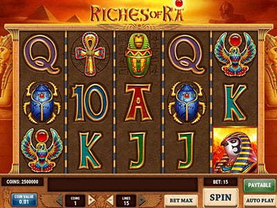 Riches Of Ra pokie screen 2